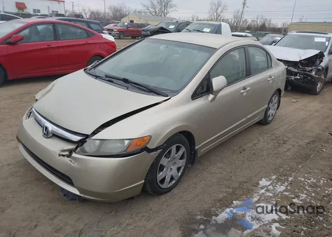 2008 Honda Civic Lx from USA, damaged, VIN 1HGFA16508L082405